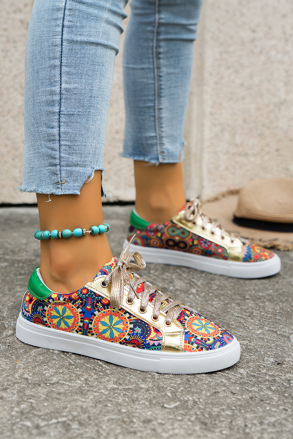 Daniella Floral Patchwork Shoes-3