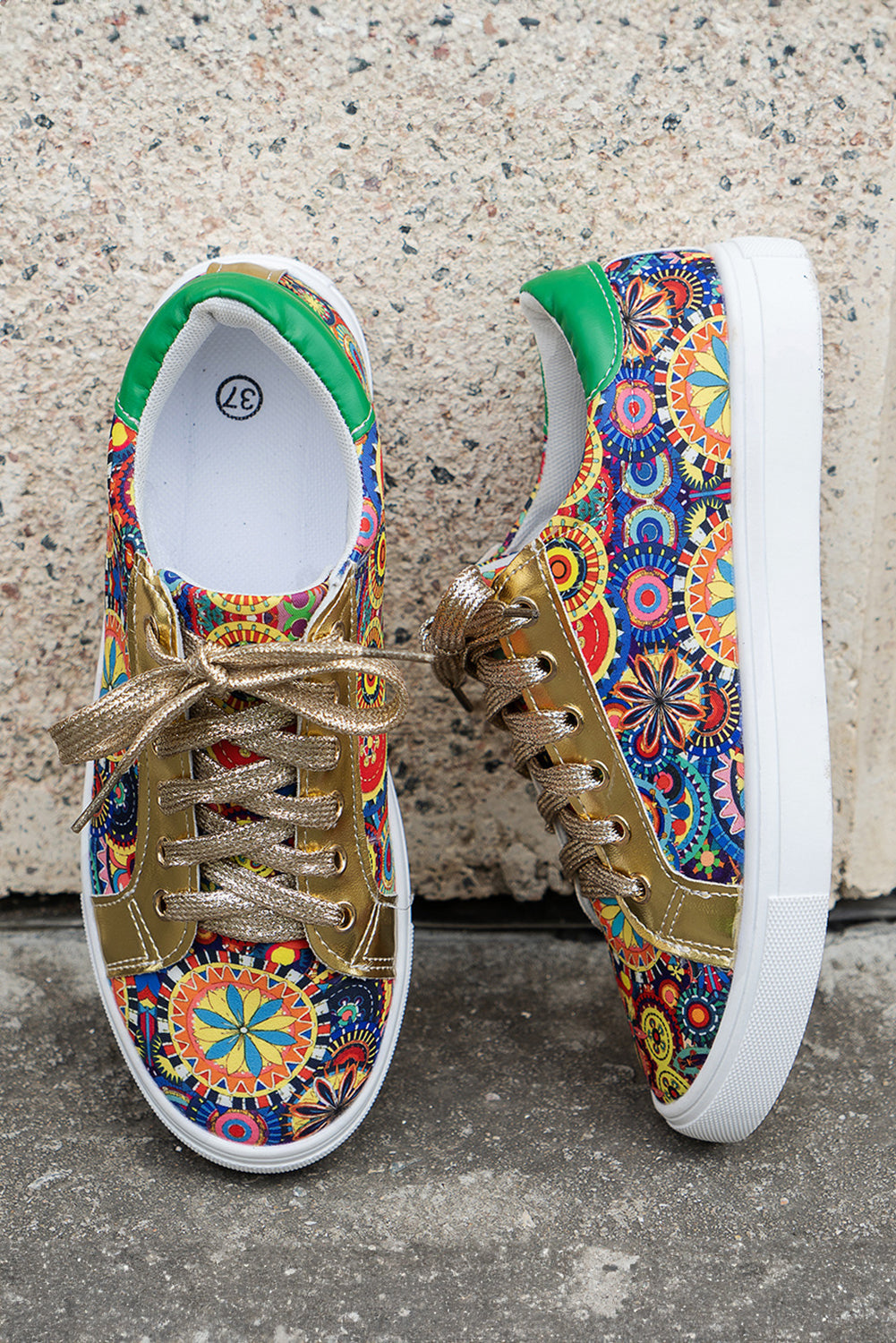 Daniella Floral Patchwork Shoes-4