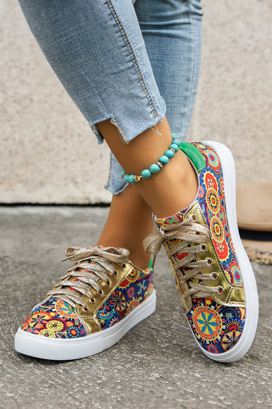 Daniella Floral Patchwork Shoes-0